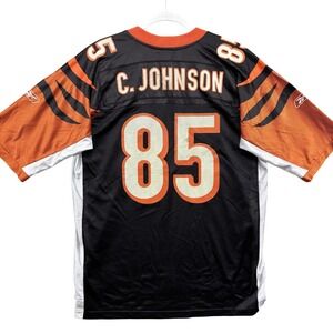 Cincinnati Bengals Jersey Mens Large NFL Football Chad Johnson 85 Reebok